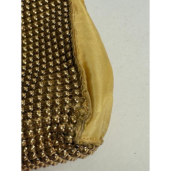 Whiting Davis Gold Mesh Coin Purse‎ Evening Bag Vintage Clutch - Picture 3 of 13